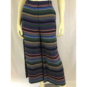 Ann Taylor Loft Pants 4 Rayon Wide Leg Cropped Zip